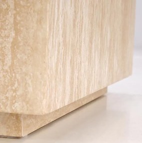 Nowoczesna kwadratowa ława kawowa trawertyn R8-Z84