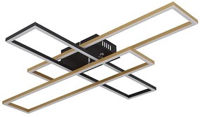 Globo 67208-40G -LED Plafon DAKARI 40W/230V 3000K 60x80 cm czarny/zl.