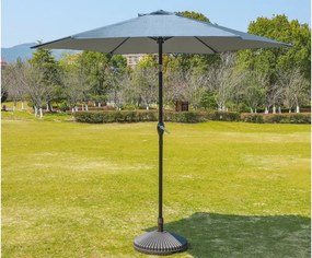 Parasol ogrodowy Julisa w kolorze szarym z regulacją kąta nachylenia