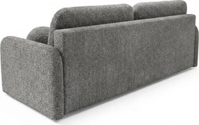 Sofa ZEN Rozkładana Dwuosobowa Ciemnoszara Boucle Nowoczesna