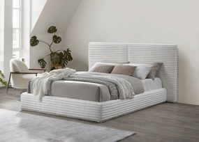 2-osobowe łóżko tapicerowane tkaniną sztruksową Madera 160 Halmar