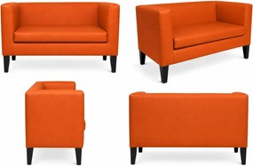 Sofa Monaco : Kolor nogi - Venge, Kolor tkaniny - EKO-SKÓRA - 20D, Typ tkaniny - Eko-skóra , Wysokość nogi - 20 cm