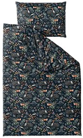 PrzytulneMieszkanie.pl PrzytulneMieszkanie.pl PrzytulneMieszkanie.pl Zestaw pościeli z mikropluszu THE FOX AND THE HARE ciemnozielone + prześcieradło z mikropluszu SOFT 180x200 cm białe, podwójne łóżko