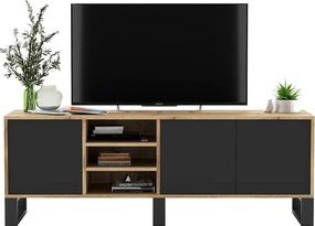 Na tv szafka dąb wotan czarny + P5-C02