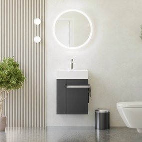 Gäste-WC Badmöbel-Set COMPACT 45 cm mit Waschbecken