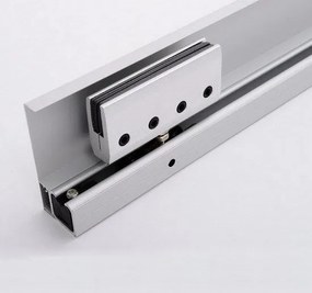 HOMCOM Drzwi Przesuwne Szklane do Pokoju Satynowane z Uchwytem Drążkowym 2050x900mm | Aosom PL