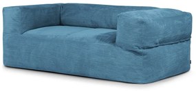 Niebieski sztruksowy worek do siedzenia Sofa MooG – SLOWDOWN