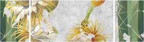 Obraz - Kwitnące kaktusy, vintage (170x50 cm)