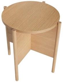 Okrągły stolik w dekorze dębu ø 45 cm Heritage – Hübsch