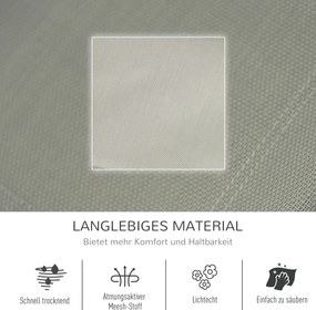 Krzesło Bujane Outsunny Fotel Ogrodowy Metalowa Siatka Komfort i Design Czarny Jasnoszary | Aosom PL