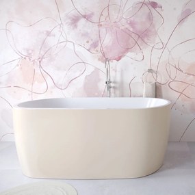 Wanna wolnostojąca owalna akrylowa biała 150 x 75 cm ELEGANT | Możliwa opcja Go Color