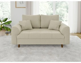 Beżowa sztruksowa sofa 150 cm Ariella – Ropez