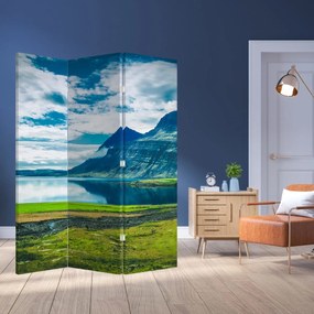 Parawan - Jezioro z górami (126x170 cm)