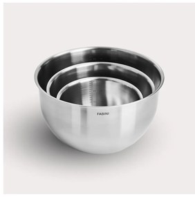 Misy ze stali nierdzewnej w kolorze srebra zestaw 3 szt. ø 24 cm Lucca 3.0 – FABINI