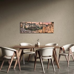 Obraz - Gravina w Apulii, Włochy (z zegarem) (90x30 cm)