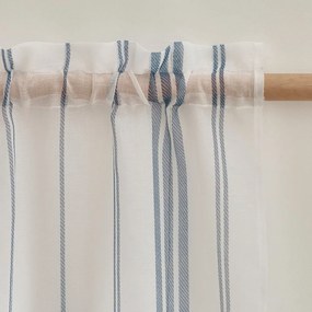 Biała firanka z woalu 140x183 cm Harbour Stripe – Catherine Lansfield