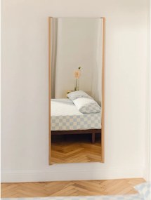 Lustro z drewnianą ramą ścienne 60x160 cm Lun – noo.ma