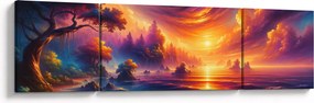 Obraz - Magiczny świat (170x50 cm)