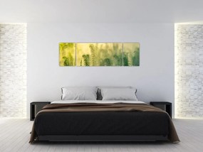 Obraz - Szczegół wiosennej mglistej przyrody (170x50 cm)