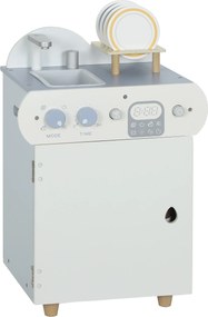 AIYAPLAY Zestaw kuchni ze zlewem, 32 elementy akcesoriów, MDF, dla dzieci od 3 lat, jasnoniebieska