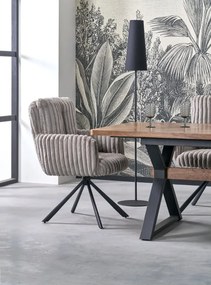 Stół rozkładany BARON 200(350)x100 orzechowy/czarny HALMAR