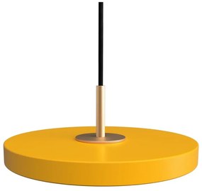 Żółta lampa wisząca LED z metalowym kloszem ø 15 cm Asteria Micro – UMAGE