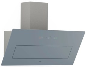 Klarstein SleekAir 90cm 717m³/h Okap Przyścienny Skośny Szary