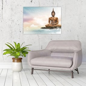 Obraz - Budda nadzorujący ziemię (70x50 cm)