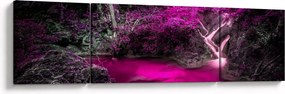 Obraz - Różowy las (170x50 cm)