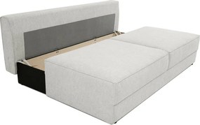 Jasnoszara rozkładana/ze schowkiem sofa 202 cm Dora – Scandic