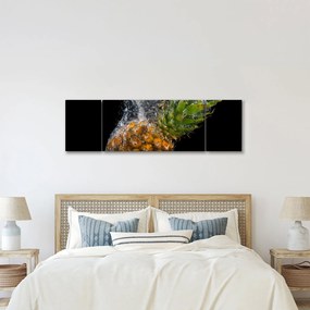 Obraz ananasa w wodzie (170x50 cm)