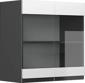 Szklana szafka kuchenna biały 60x31x60 r-line