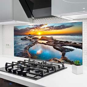 Panel Kuchenny Blask Słońca Na Morskiej Tafli