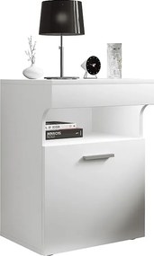 Drewniany stolik nocny szuflada Slepal M