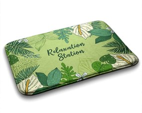 Dywanik antypoślizgowy do łazienki Dywanik antypoślizgowy do łazienki Zielony Liście