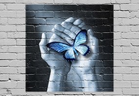 Fototapeta - Motyl na ścianie (196x136 cm)