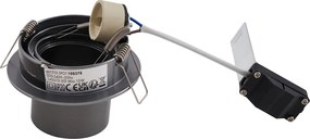 Nowoczesny podtynkowy reflektor GU10 50 mm okrągły, regulowany - Installa