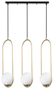 Lampa wisząca w kolorze złota Squid Lighting Arch, wys. 146 cm