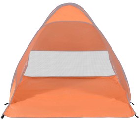 Outsunny Pop-up Namiot, Muszla Plażowa, Campingowy, Poliester, 200 x 150 x 119 cm, Pomarańczowy