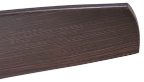 Czarny Wentylator sufitowy z lampą z nadrukiem drewna 132 cm z LED ściemnialny z pilotem - Joly Nowoczesny Oswietlenie wewnetrzne