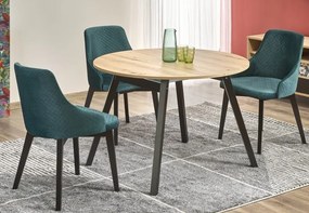 Rozkładany stół w stylu loft Ruben dąb artisan/czarny