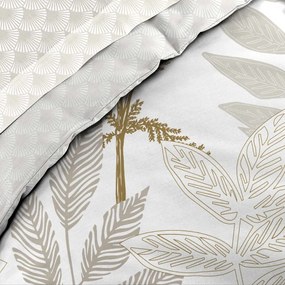 Beżowa bawełniana pościel dwuosobowa z prześcieradłem/6-częściowa 240x220 cm Raoni – douceur d'intérieur