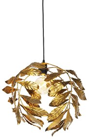 Wisząca lampa vintage antyczne złoto 40 cm - Linden