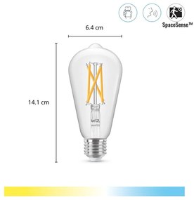 Inteligentna żarówka filamentowa z gwintem E27, 7 W – WiZ