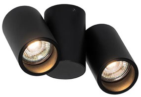 Designerski reflektor czarny 2-światłowy regulowany - MichaelDesignerski Oswietlenie wewnetrzne