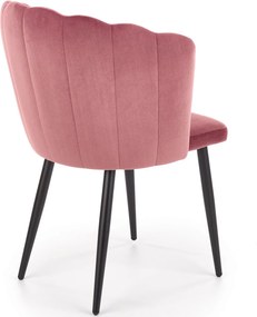 Krzesło na metalowych nogach w stylu glamour K386