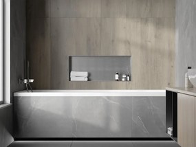 Mexen X-Wall-NR półka wnękowa bez kołnierza 75 x 30 cm, inox - 1911753010