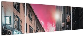 Obraz fajerwerków w Marsylii (170x50 cm)