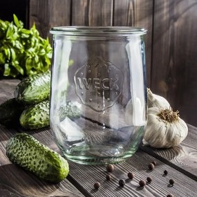 Weck 6-częściowy zestaw słoików do wekowania Tulpe1062 ml z akcesoriami, średnica 100 mm