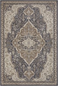 Dywan Terrain designerski Orientalny Ornament Brązowo-Czarny z krótkim włosiem 80 cm x 120 cm Certyfikat Oeko-Tex